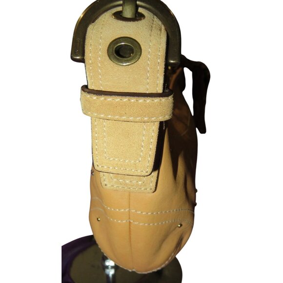 Coach 2005 Soho Studs & Swarovski Crystal Distressed Vachetta Leather Demi Bag - Picture 4 of 13